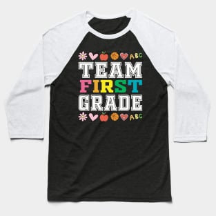 Team First Grade Shirt Teacher Student Back To School Baseball T-Shirt